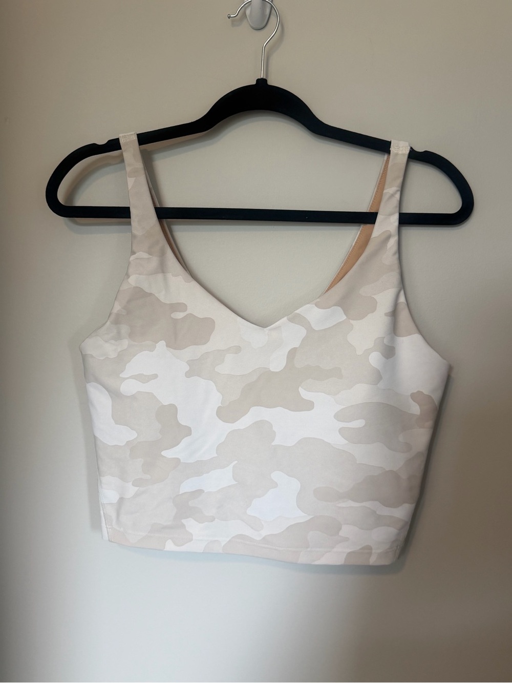 Old Navy Women’s Light Support PowerSoft Longline Sports Bra Camo Size Large
